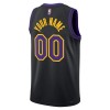 Maillot Basket Homme Los Angeles Lakers Personnalisé 2025-26 Nike City Edition Noir Swingman